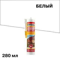 Герметик силиконовый нейтральный Soudal белый 280 мл