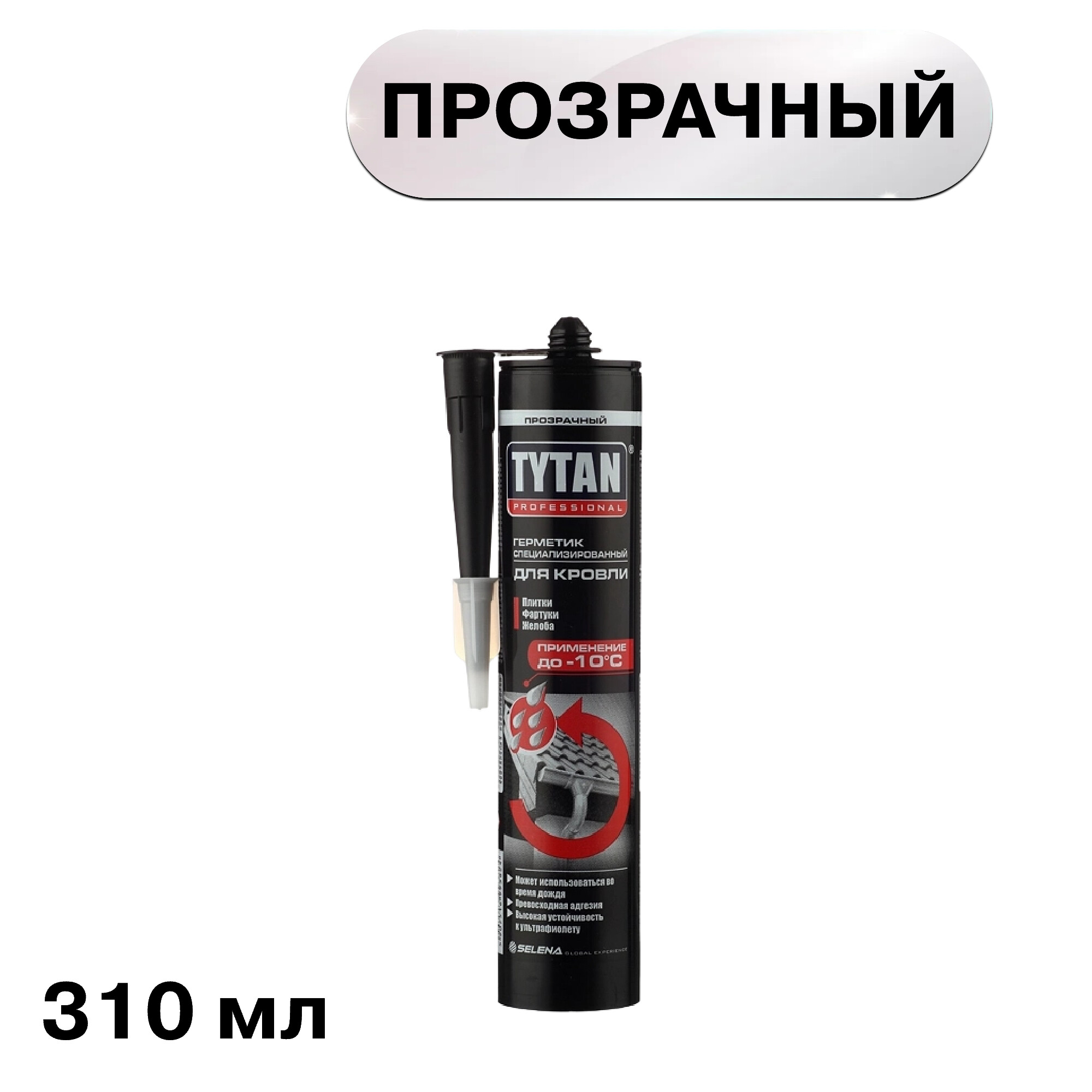 Изображение товара Герметик кровельный полимерный Tytan Professional 310 мл прозрачный