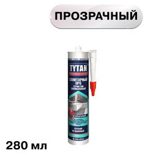 Герметик силиконовый санитарный Tytan Professional UPG прозрачный 280 мл