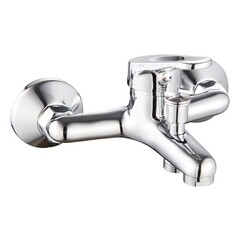 Смеситель для ванны Eco хром однорычажный с коротким изливом без лейки (355 ECO)