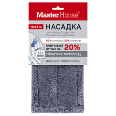 Изображение товара Насадка для швабры 430х140 мм Master House Людвиг/Лучиано микрофибра