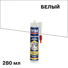 Герметик силиконовый универсальный Tytan Professional белый 280 мл - фото 1