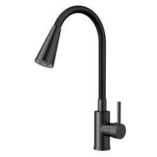 Смеситель для кухни Esko Kitchen черный с гибким изливом однорычажный (K47BB)