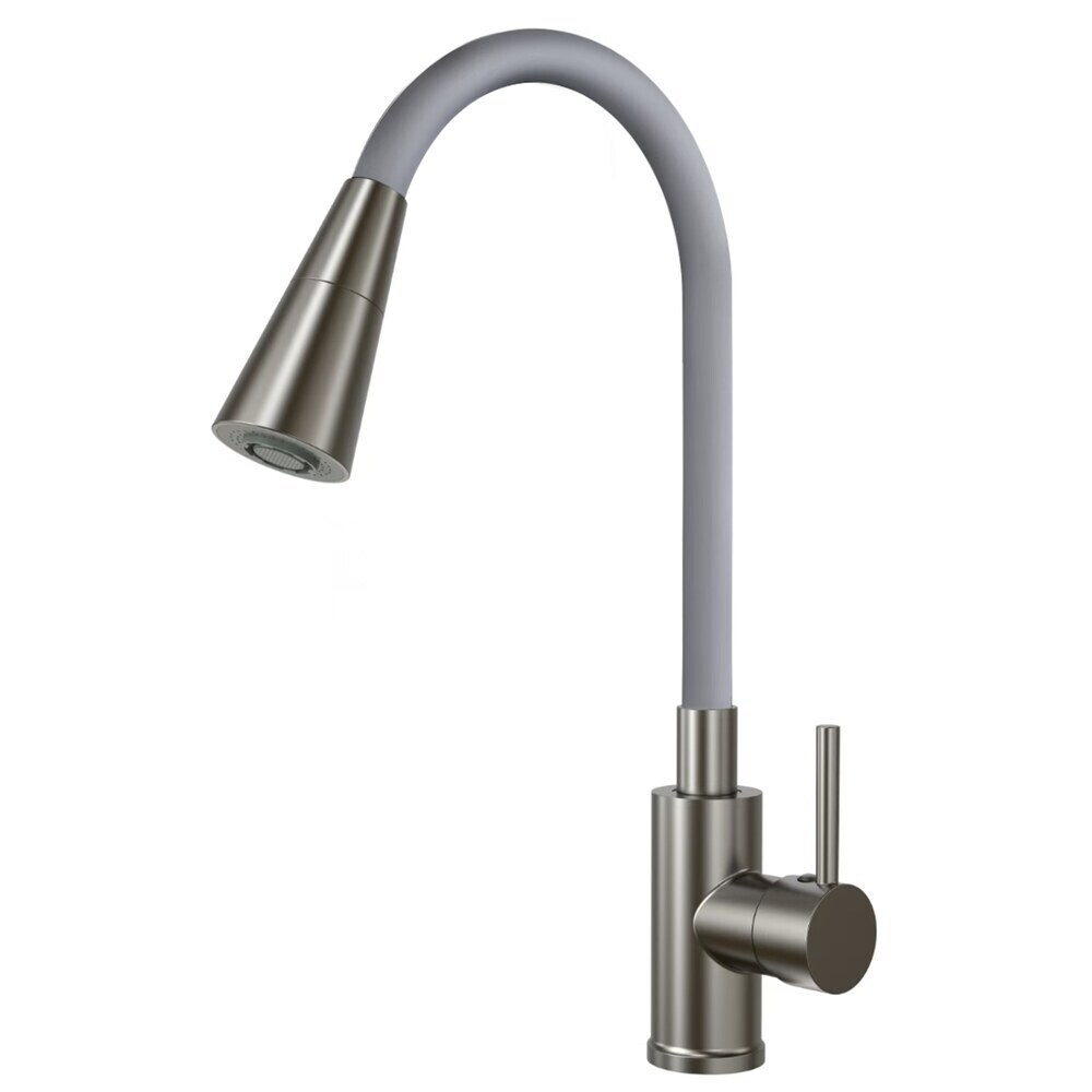 Изображение товара Смеситель для кухни Esko Kitchen серый с гибким изливом однорычажный K47GMG