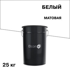 Изображение товара Эмаль антикоррозионная Elcon ОС-12-03 белая матовая 25 кг