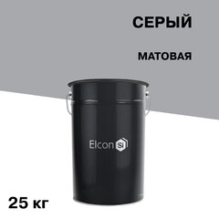 Грунт-эмаль по ржавчине Elcon ХВ-0278 серая матовая 25 кг - фото 1