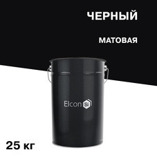 Грунт-эмаль по ржавчине Elcon ХВ-0278 черная матовая 25 кг