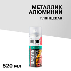 Изображение товара Эмаль аэрозольная Kudo Arte металлик алюминий 520 мл