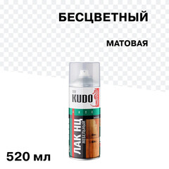 Лак аэрозольный мебельный Kudo Arte бесцветный 520 мл матовый - фото 1