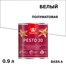 Эмаль алкидная Tikkurila/Tikkivala Pesto 30 база А полуматовая 0,9 л