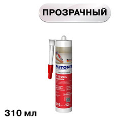 Герметик силиконовый затирка Plitonit PlitoSil Premium прозрачный 310 мл - фото 1