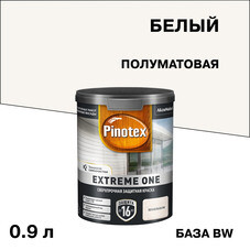 Краска фасадная по дереву Pinotex Extreme One база BW белая 0,9 л