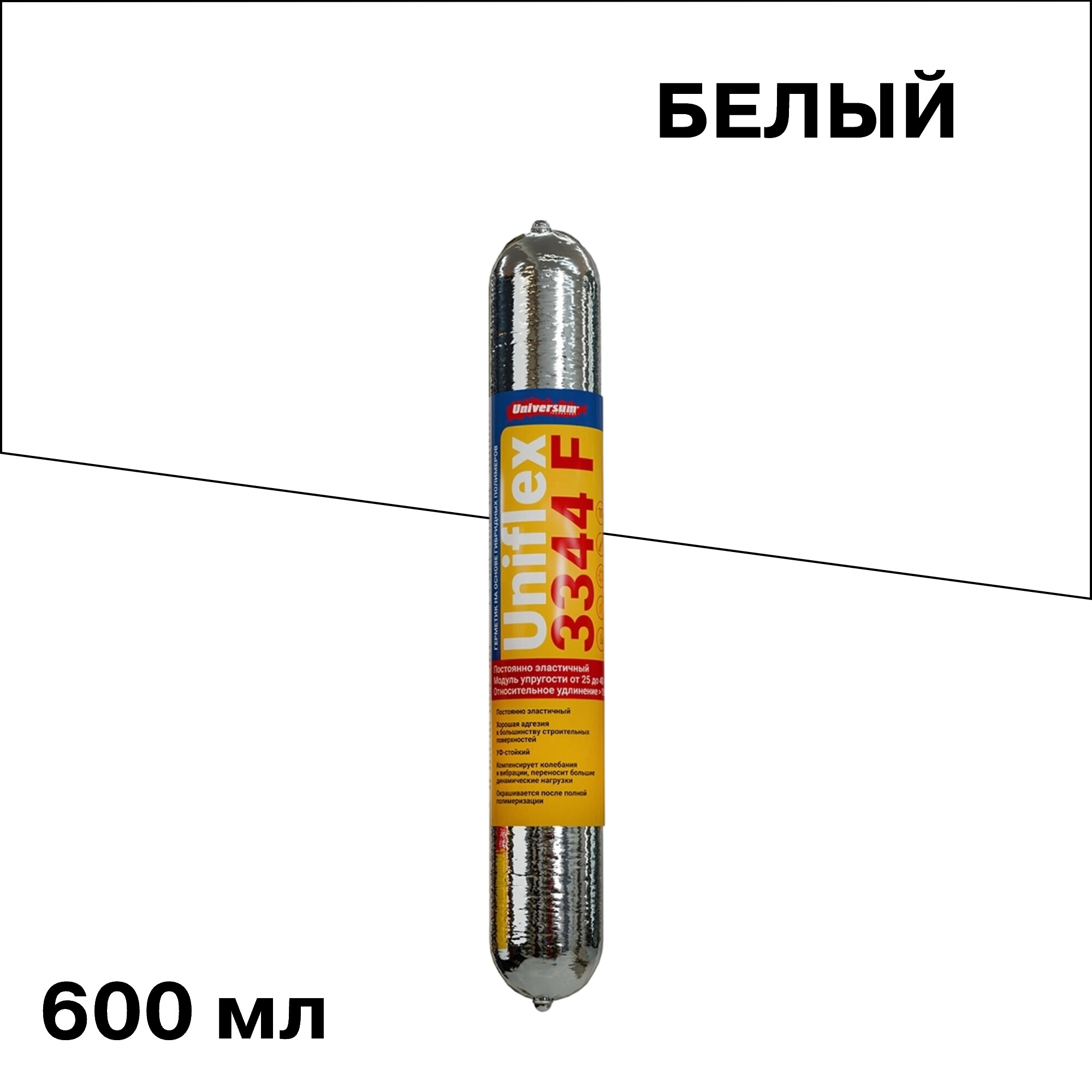 Герметик гибридный Uniflex PU3344 F белый 600 мл