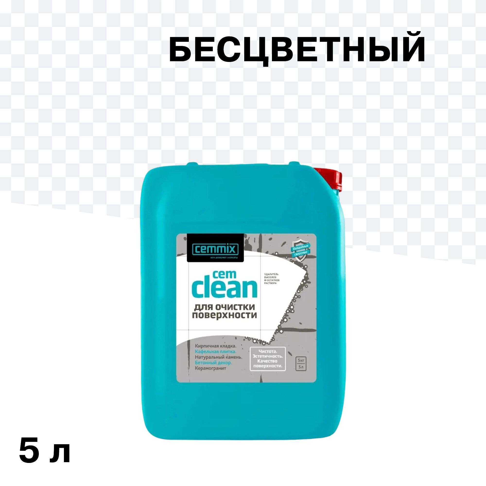 Изображение товара Многофункциональное очищающее средство CemMix CemClean концентрат 5л для удаления высолов и ржавчин