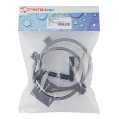 Хомут сантехнический 110 мм пластик с дюбелем для крепления трубы (2 шт.) - фото 2