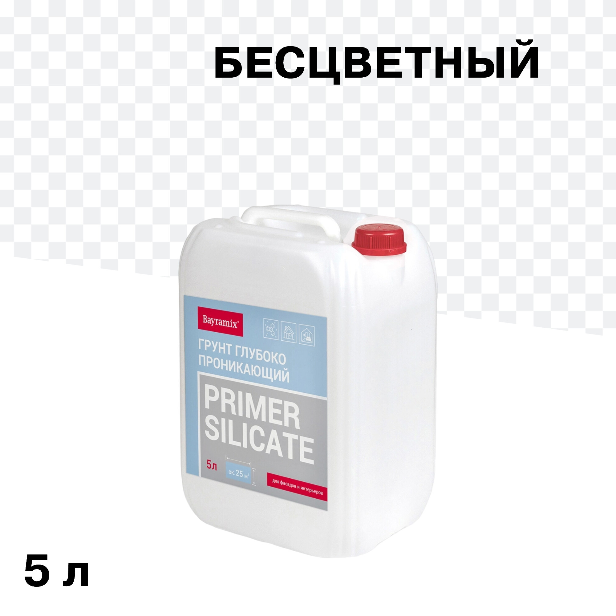 Изображение товара Грунт Bayramix Primer Silicate глубокого проникновения 5 л концентрат 1:1 для минеральных поверхнос