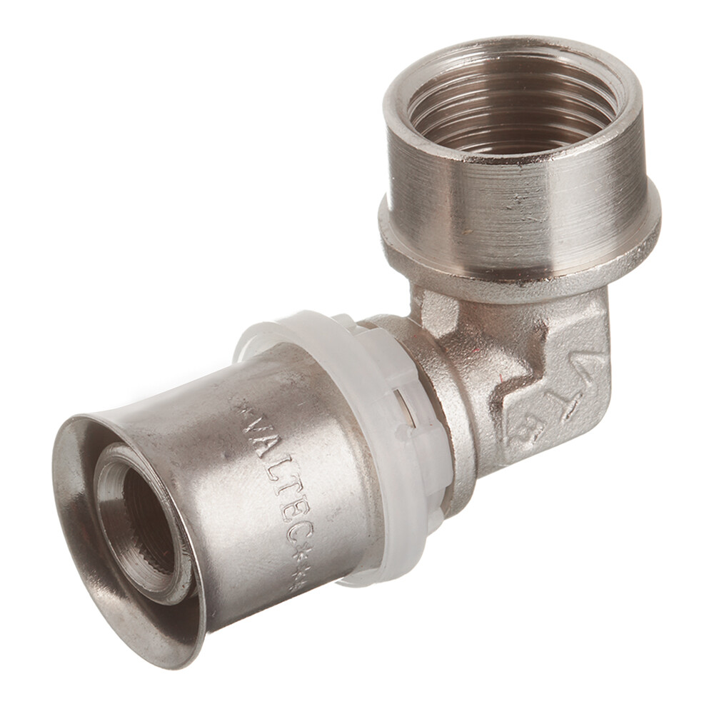 Изображение товара Угол VALTEC для металлопластиковых труб 20 с внутренней резьбой 1/2 90 градусов