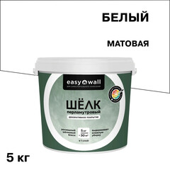 Изображение товара Декоративное покрытие Bayramix Easy Wall Перламутровый шелк белая 5 кг