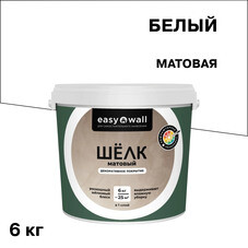 Декоративное покрытие Bayramix Easy Wall Матовый шелк белая 6 кг