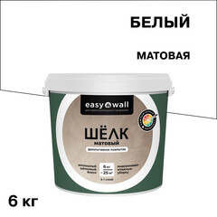 Изображение товара Декоративное покрытие Bayramix Easy Wall Матовый шелк белая 6 кг
