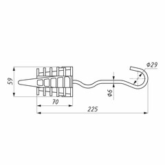 Зажим анкерный для СИП-4 Нилед 2х16/4х25 PAC 25 клиновой - фото 5