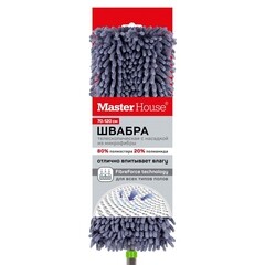Швабра для пола 1200 мм Master House Себастьян MOPM-4 микрофибра с телескопической ручкой - фото 3