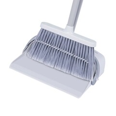 Совок Master House Фредо пластиковый закрывающийся с длинной ручкой с щеткой - фото 2