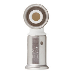 Угол Henco (1PKW-1616) 16(пресс) х 16(пресс) PVDF белый - фото 4