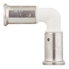 Угол Henco (1PKW-1616) 16(пресс) х 16(пресс) PVDF белый - фото 2