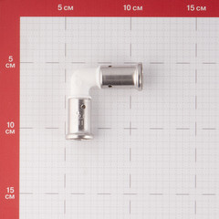 Угол Henco (1PKW-1616) 16(пресс) х 16(пресс) PVDF белый - фото 3