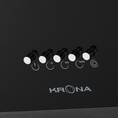 Кухонная вытяжка наклонная Krona Polly 600 Black PB V2 59,5 см черная - фото 8
