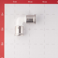 Угол Henco (1PKW-2626) 26(пресс) х 26(пресс) PVDF белый - фото 2