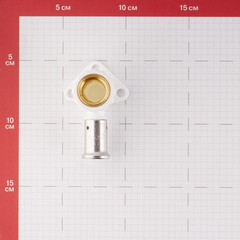 Водорозетка Henco (2PKW-1604) 16(пресс) х 1/2 ВР(г) PVDF белая - фото 2