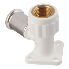 Водорозетка Henco (2PKW-2004) 20(пресс) х 1/2 ВР(г) PVDF белая - фото 4