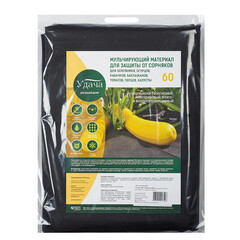 Изображение товара Укрывной материал для защиты от сорняков Удача 60 г/кв.м УФ стабилизатор 3.2х10 м черный