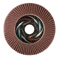 Круг лепестковый торцевой по металлу/древесине Луга Professional 125х22,2 мм P120 конический - фото 2