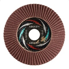 Круг лепестковый торцевой по металлу/древесине Луга Professional 125х22,2 мм P80 конический - фото 2