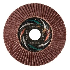 Круг лепестковый торцевой по металлу/древесине Луга Professional 125х22,2 мм P60 конический - фото 2