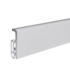 Изображение товара Плинтус экополимер Солид 80х18х2000 мм белый с монтажной планкой (1UHD 55/80)