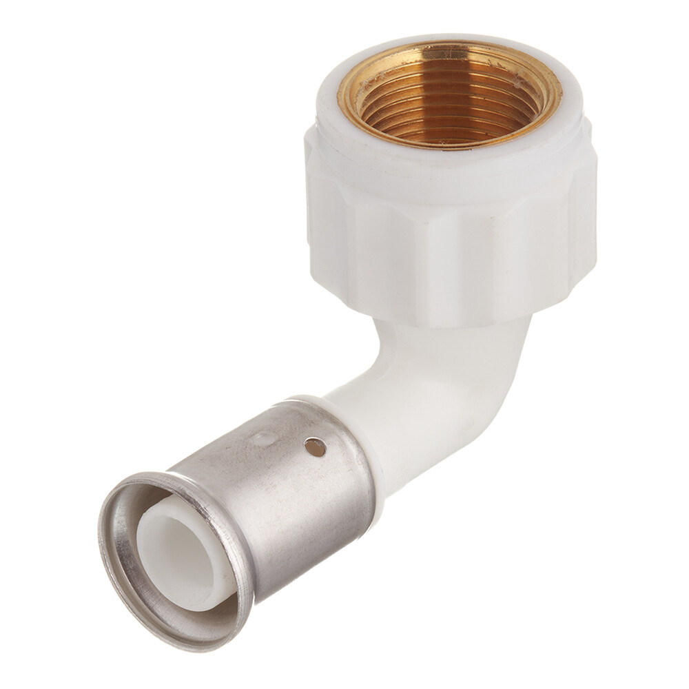 Изображение товара Угол Henco 6PKW-2005 90 градусов для металлопластиковых труб PVDF