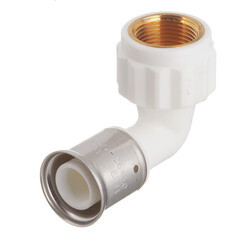 Изображение товара Угол Henco (6PKW-2605) 26(пресс) х 3/4 ВР(г) PVDF белый