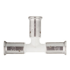 Тройник Henco (9PKW-161616) 16(пресс) х 16(пресс) х 16(пресс) PVDF белый - фото 4