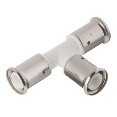 Тройник Henco (9PKW-202020) 20(пресс) х 20(пресс) х 20(пресс) PVDF белый - фото 1