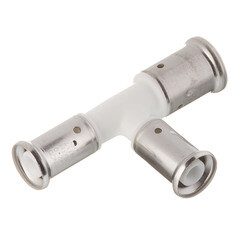 Изображение товара Тройник Henco (11PKW-201616) 20(пресс) х 16(пресс) х 16(пресс) PVDF белый