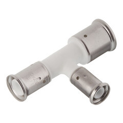 Изображение товара Тройник Henco (11PKW-261620) 26(пресс) х 16(пресс) х 20(пресс) PVDF белый