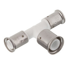 Тройник Henco (12PKW-202620) 20(пресс) х 26(пресс) х 20(пресс) PVDF белый