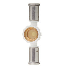 Тройник Henco (13PKW-160416) 16(пресс) х 1/2 ВР(г) х 16(пресс) PVDF белый - фото 4