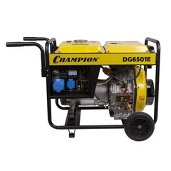 Генератор дизельный Champion DG6501E 5 кВт с электростартером - фото 3