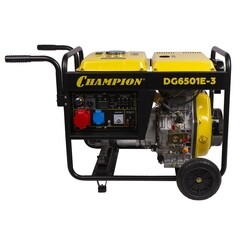 Генератор дизельный Champion DG6501E-3 6,5 кВт с электростартером - фото 2
