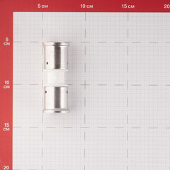 Муфта Henco (15PKW-2626) 26(пресс) х 26(пресс) PVDF белая - фото 2